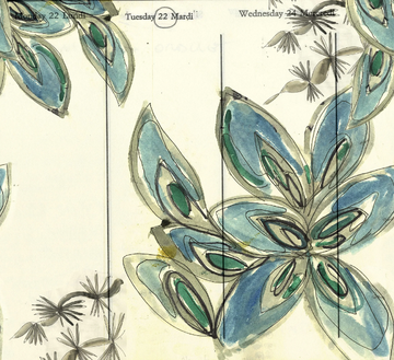 A FLEUR DE PEAU - Wallpaper with floral pattern by Wall&decò - view 3