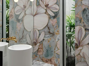 BRILLANTE - Waterproof washable wallpaper with floral pattern by Wall&decò - view 2