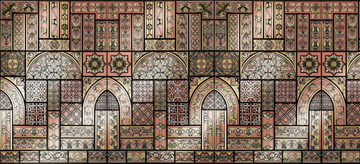 DOMESTIC CATHEDRAL - Panoramic synthetic material bathroom wallpaper by Wall&decò - view 3