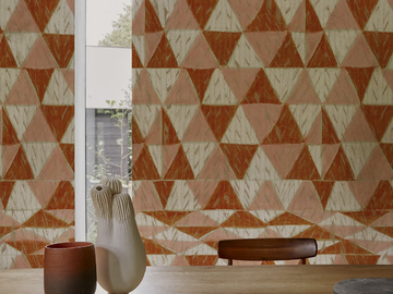 AFRICAN CANVA - Geometric vinyl wallpaper by Wall&decò - view 2