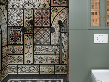 DOMESTIC CATHEDRAL - Panoramic synthetic material bathroom wallpaper by Wall&decò - view 2