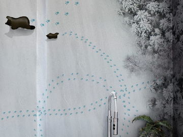 GO BOY GO - Bathroom wallpaper by Wall&decò - view 2