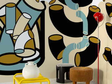 LIQUORICE & TOFFEE - Vinyl wallpaper by Wall&decò - view 2