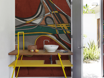 MIND MAP - Bathroom wallpaper by Wall&decò - view 2