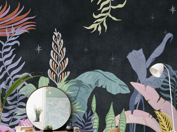 TROPICAL REVERIE - Tropical wallpaper, eco-friendly, PVC free and washable by WallPepper®/Group - view 2