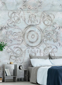 Abstract map - Classic wallpaper, eco-friendly, PVC free and washable by WallPepper®/Group - view 3