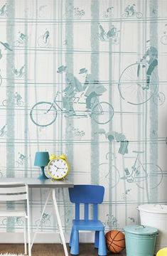 BICYCLES - For all ages wallpaper, PVC free, eco, washable by WallPepper®/Group - view 3
