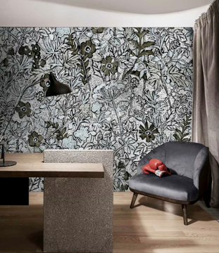 FAUVES - Tropical wallpaper, eco-friendly, PVC free and washable by WallPepper®/Group - view 3