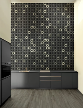 HINWIL - Geometric wallpaper, PVC free, eco-friendly, washable by WallPepper®/Group - view 3