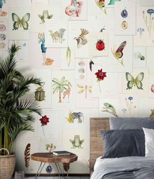 PICTIONARY - Classic wallpaper, eco-friendly, PVC free and washable by WallPepper®/Group - view 3