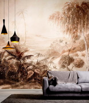 SILENT LANDSCAPE - Tropical wallpaper, eco-friendly, PVC free and washable by WallPepper®/Group - view 3