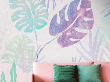 TROPICAL PEARL - Tropical wallpaper, eco-friendly, PVC free and washable by WallPepper®/Group - view 2