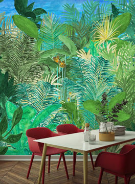 WELCOME TO THE JUNGLE - Tropical wallpaper, PVC free, eco, washable by WallPepper®/Group - view 3