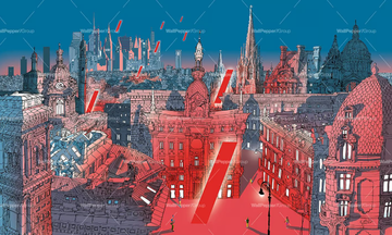 ALIEN INVASION - PVC free, eco-friendly, washable wallpaper by WallPepper®/Group - view 3
