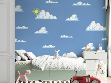 CLOUDY PIXEL - PVC free, eco-friendly, washable wallpaper by WallPepper®/Group - view 2