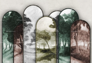 EKRAN - PVC free, eco-friendly, washable perspective wallpaper by WallPepper®/Group - view 3