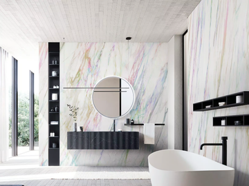 HOLO MARBLE - PVC free, eco-friendly, washable wallpaper by WallPepper®/Group - view 2