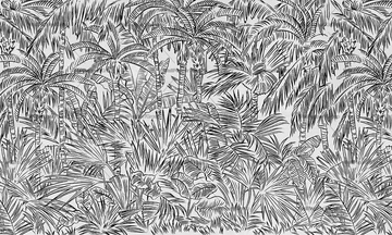 INKED TROPICAL - Tropical wallpaper, PVC free, eco-friendly, washable by WallPepper®/Group - view 3