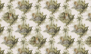 LEOPARD - PVC free, eco-friendly, washable natural wallpaper by WallPepper®/Group - view 3