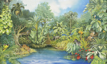 MAGICAL FOREST - PVC free, eco-friendly, washable kids wallpaper by WallPepper®/Group - view 3