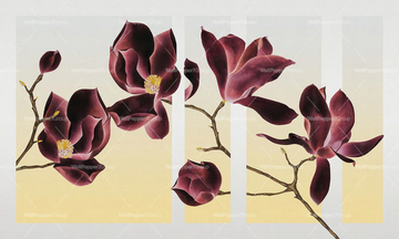 MAGNOLIA - PVC free, eco-friendly, washable natural wallpaper by WallPepper®/Group - view 3