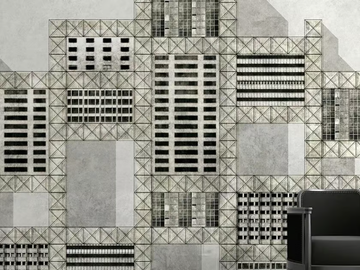 METALLIC CITY - Industrial and modern wallpaper, PVC free, eco, washable by WallPepper®/Group - view 2