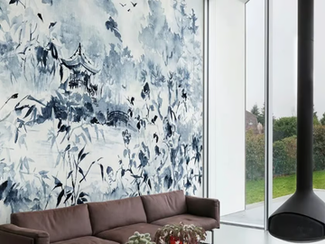 MIGRATION - Oriental wallpaper, eco-friendly, PVC free and washable by WallPepper®/Group - view 2