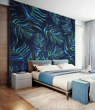 PRISMATIC PALM - Tropical wallpaper, eco-friendly, PVC free and washable by WallPepper®/Group - view 3