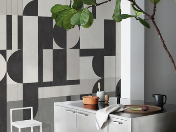 BAUHAUS - Geometric PVC free, eco-friendly, washable wallpaper by WallPepper®/Group - view 2