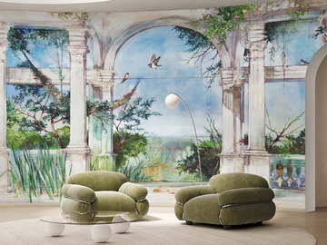 FIABA - PVC free, eco-friendly, washable perspective wallpaper by WallPepper®/Group - view 2