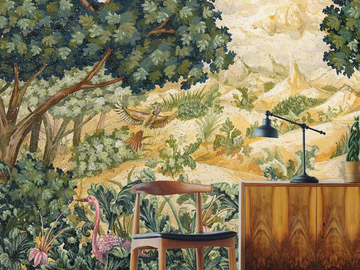 FLEMISH GREENERY - Tropical wallpaper, PVC free, eco, washable by WallPepper®/Group - view 2