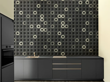 HINWIL - Geometric wallpaper, PVC free, eco-friendly, washable by WallPepper®/Group - view 2