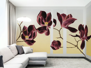 MAGNOLIA - PVC free, eco-friendly, washable natural wallpaper by WallPepper®/Group - view 2