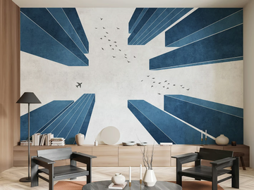 POINT OF VIEW - PVC free, eco-friendly, washable perspective wallpaper by WallPepper®/Group - view 2