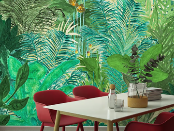 WELCOME TO THE JUNGLE - Tropical wallpaper, PVC free, eco, washable by WallPepper®/Group - view 2