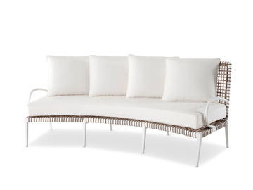 DELTA - Curved 4 seater aluminium garden sofa by Walters - view 2