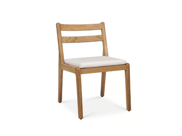 LAUREL - Teak chair with integrated cushion by Walters - view 2