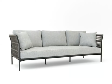 LONGSHORE - 3 seater aluminium garden sofa by Walters - view 2