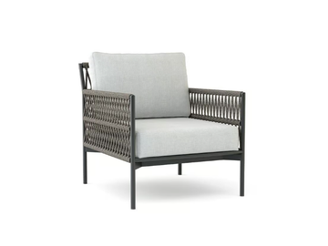 LONGSHORE - Aluminium easy chair with armrests by Walters - view 2