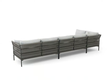 LONGSHORE - Sectional aluminium garden sofa by Walters - view 3