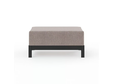 MORE COMFORT - Square fabric garden footstool by Walters - view 3