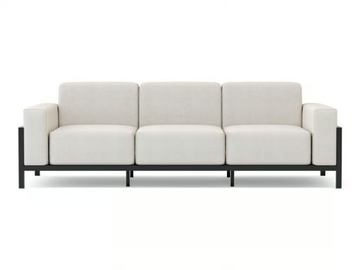 MORE COMFORT - 3 seater fabric outdoor leisure sofa by Walters - view 3