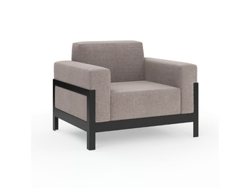 MORE COMFORT - Fabric garden armchair with armrests by Walters - view 2