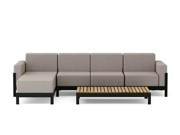 MORE COMFORT - Sectional fabric garden sofa by Walters - view 3
