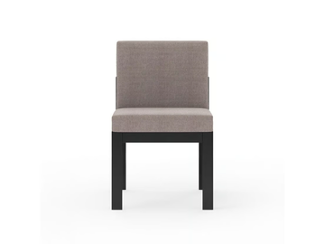 MORE COMFORT - Upholstered steel garden chair by Walters - view 3