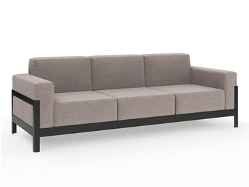 MORE COMFORT - 3 seater fabric garden sofa by Walters - view 2