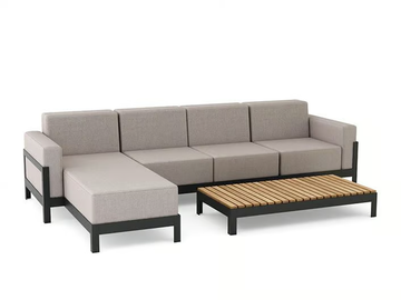 MORE COMFORT - Sectional fabric garden sofa by Walters - view 2