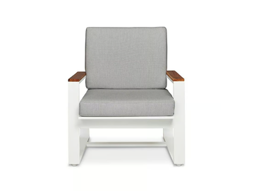 REGATTA - Garden upholstered aluminium easy chair with armrests by Walters - view 3