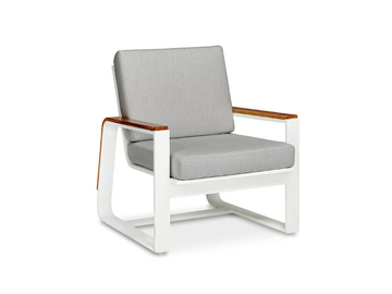REGATTA - Garden upholstered aluminium easy chair with armrests by Walters - view 2