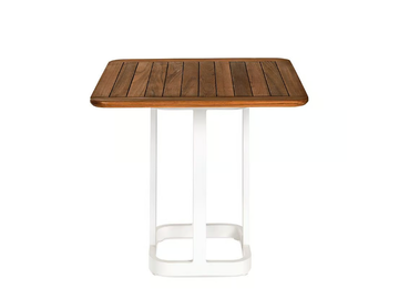 REGATTA - Square aluminium and wood garden table by Walters - view 2